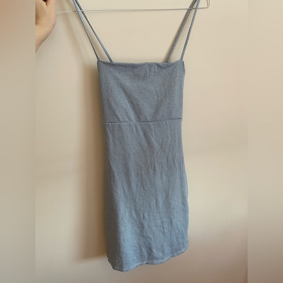 Forever 21 Blue Checker Mini Dress - Picture 1 of 3
